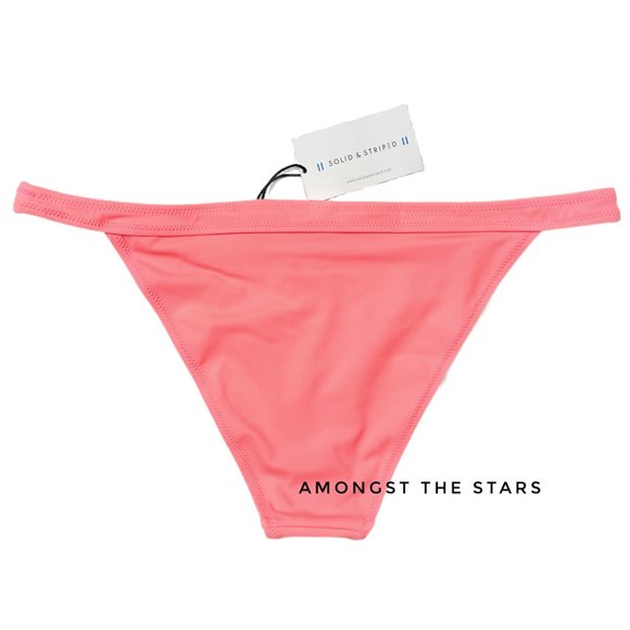 Solid & Striped Molly Coral Orange Pink Bikini Bottom - Picture 7 of 8